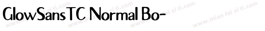 GlowSansTC Normal Bo字体转换
